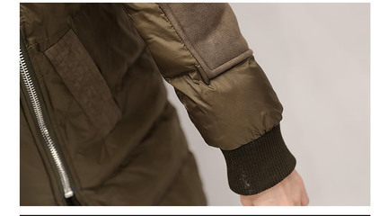 中長款2016年冬季時尚純色通勤西裝領(lǐng)棉衣/棉服優(yōu)雅